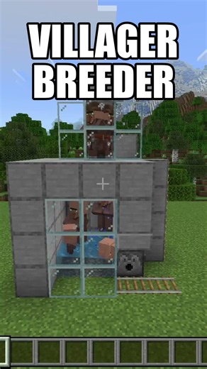 SIMPLE VILLAGER BREEDER in Minecraft Bedrock #minecraft