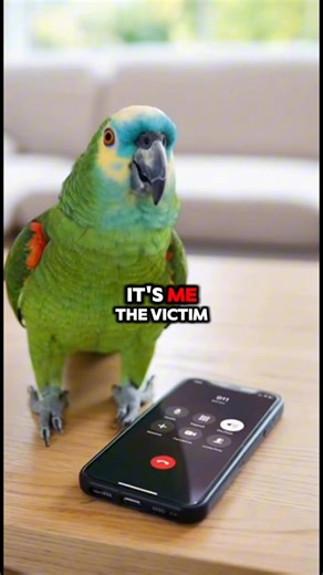🦜 Parrot Calls 911 — “Hello Police? My Owner Forgot My Lunch Again!” 😂 This parrot just made the funniest emergency call ever! ☎️🐦 💬 “It’s me, the victim. The hungry one. I demand snacks immediately.” Even the dispatcher couldn’t keep a straight face. If you think pets can’t talk — this one just reported his owner! #FunnyParrot #ParrotSaga #TalkingParrot #911Parrot #AnimalComedy #BirdTok #ViralReel #ComedyReel #PetHumor #CinematicShorts | Savage Parrot