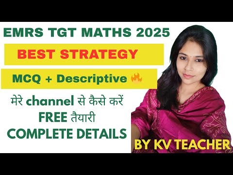How to Prepare EMRS TGT Maths 2026 | Complete Strategy Study Plan, Syllabus & Important Topics