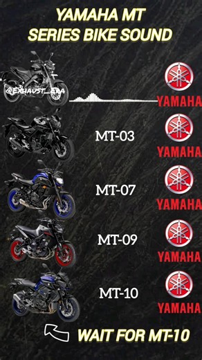 Yamaha MT Series Exhaust Sound #automobile #mt15 #mt07 #mt09 #mt03 #mt10
