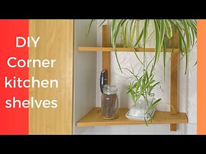 How to make a corner kitchen shelf