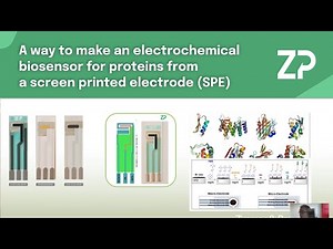 A way to make an electrochemical biosensor for proteins from a screen printed electrode (SPE)