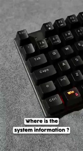 Ahmad Shamshad on Instagram: "https://youtu.be/WnK5lKwtDAQ?feature=shared System Information #asmr #shortsvideos #shortcuts #tricks #computer"