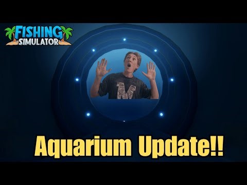 The Aquarium update in Fishing Simulator is Beautiful!!!