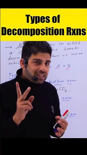 Types of Decomposition Reactions in 1 Minute #class10th #jkbose #cbse