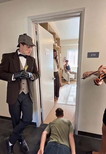 Sherlock Holmes Solves a College Murder Mystery