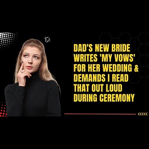 53K views · 389 reactions | Reddit Stories-Dad's New Bride Writes 'My Vows' For Her Wedding & Demands I Read That Out Loud During Ceremony . . . . . #reddit #redditmemes #jelousy #party #cheating #clubbing #girlfriend #redditthread #redditrevenge #redditreadings #redditstorytime #redditprorevenge #relationshiptips #relationshipcoach #relationships101 #advice #twohottakes #relationshipadvice #smh #talkshow #marriage #storytime | Reddit Rocks | Facebook