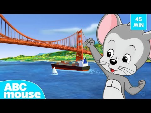 Visit the Golden Gate Bridge! 🌉🗺️ | Search & Explore | 45 Minutes of ABCmouse Adventures for Kids
