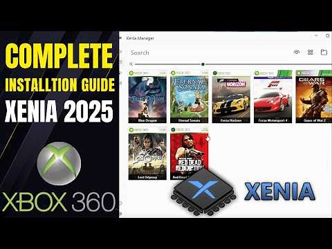 How to Play Xbox 360 Games on PC Using Xenia Manager – Full Step-by-Step Emulator Guide in 2025