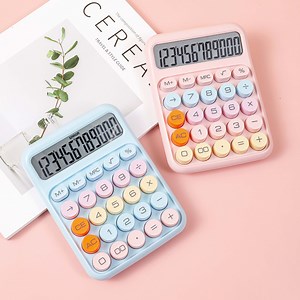 [Hot Item] Colorful Desktop Calculator Cute Electronic Calculator with 12 Digit Large LCD Display