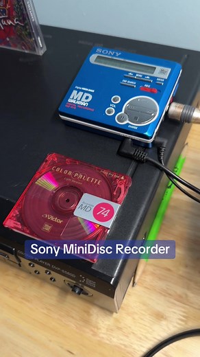 #sony MiniDisc Recorder Player MZ-R70 #minidisc #retro portable #hifi from 1999
