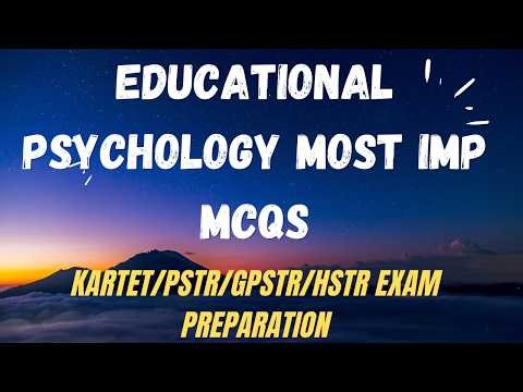 HSTR/GPSTR/PSTR/KARTET INTELLIGENCE MCQS PART 2