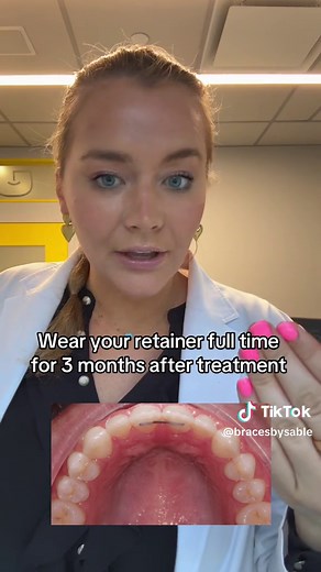 If you start with a space before braces then it will want to open after. If it is between your 2 front teeth, we will often place a bonded retainer to make sure it does not open back up! #retainer #permanentretainer #invisalign #braces #overbite