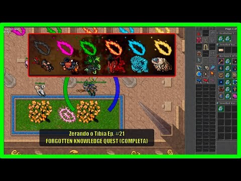 ZERANDO O TIBIA EP. #21 | FORGOTTEN KNOWLEDGE QUEST (COMPLETA)