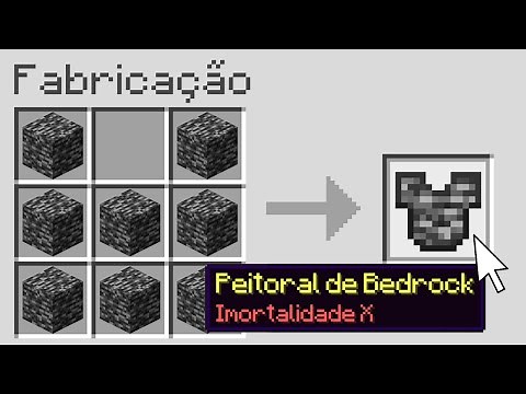 minecraft mas você pode CRAFTAR ARMADURA DE QUALQUER BLOCO!