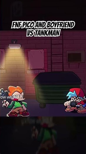 FNF PICO AND BOYFRIEND VS TANKMAN #short #boyfriend #pico #fnf