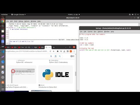How to Install IDLE Python IDE in Ubuntu and run program Linux