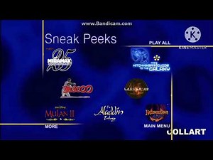 Sneak Peeks Menu to Open Water 2004 DVD (Miramax Home Entertainment version)