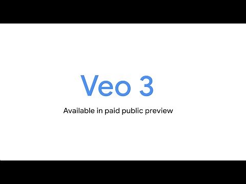 Veo 3 is now available in preview!