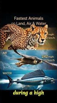 Fastest Animals on Earth: Land, Air, and Sea Compared