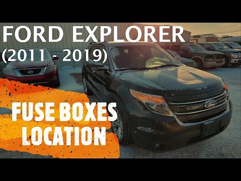 Ford Explorer - FUSE BOX LOCATION (2011 - 2019)