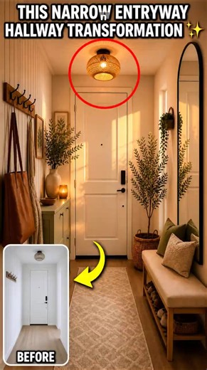 The easiest way to upgrade your entryway #diyhomedecor #satisfying