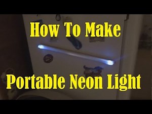 How to make Led Neon Lamp using a glass pipe
