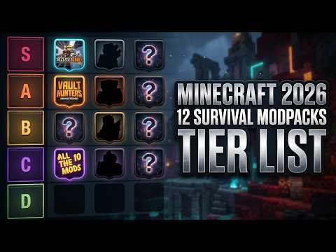 Ranking 12 Survival Modpacks in Minecraft 2026