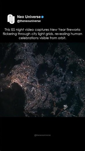 New Year Fireworks From Space