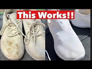 The Best Way To Clean White Shoes! USE THIS!