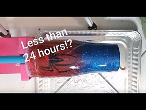 Less than 24 Hour Glitter Tumbler Tutorial - Start to Finish | Morgan Capps