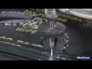 KMT Waterjet cutting 93 HDPE sheets