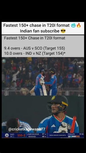Fastest 150+ chase in T20I format 🥶🔥