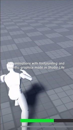 R15 animations with footplanting and realistic graphics made in Studio Lite