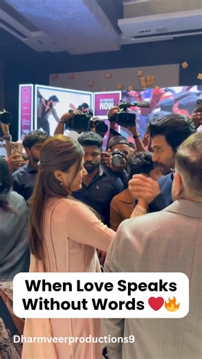 1.8K views · 21 reactions | What a heart-melting moment!  Vijay kissing Rashmika’s hand — the gesture that broke the internet and won millions of hearts.  Their chemistry is pure magic! ✨ . . . #VijayDeverakonda #RashmikaMandanna #VijayRashmika #CoupleGoals #ViralMoment #BollywoodBuzz #TollywoodStars #LoveInTheAir #InternetOnFire #RomanticVibes #TrendingNow #CutenessOverload #HeartStealer | Dharamveer production | Facebook