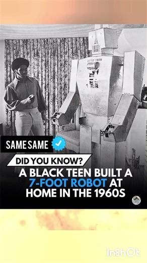 Did you know a Black teenager in the 1960s built his own 7-foot robot#viralvideo #viralstory