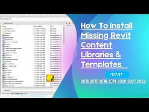 How To Install Missing Libraries and Template Files In Revit Revit Content Libraries