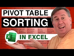 Excel - Mastering Pivot Table Sorting: Control and Customize Your Data - Episode 1059