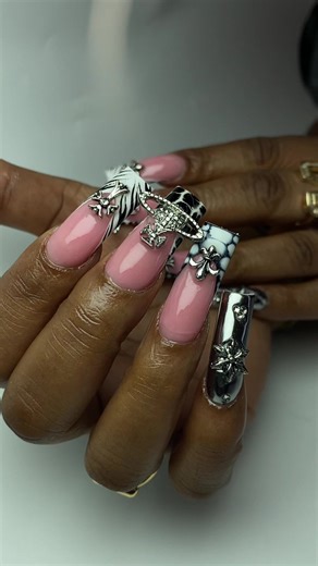 Luxury nail set Choose Miracleonnails #fyp #foryou #miracleonnails #nails