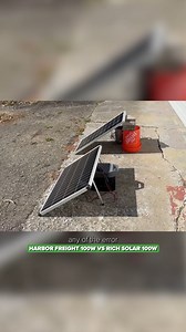 Scott on Instagram: "Harbor Freight vs Rich Solar 100W Panels – Real Output Test Which budget 100W solar panel performs better—Harbor Freight or Rich Solar? In this side-by-side test, both panels were connected to EcoFlow units and identical power meters to track accumulated energy output over several hours. We swapped hardware mid-test to cancel out sun angle and panel placement bias. Watch to see which panel actually delivers closer to its rated performance in real-world conditions. #solarpane