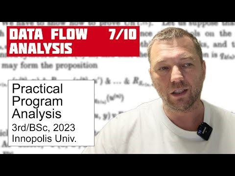 PPA 7/10: Data Flow Analysis [program analysis crash course]