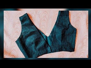 Deep Neck Saree Blouse Design Cutting | New Model Saree Blouse Design | Pattern | Drafting |