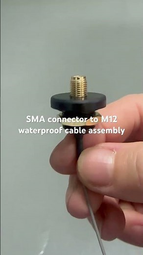 SMA female connector to M12 Ipex cable assembly waterproof IP67.
