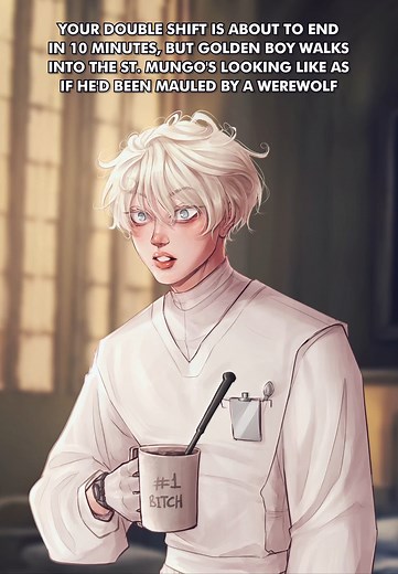 Luan✨️ on Instagram: "He needs a raise and a good night's sleep #hpdm #drarry #harco #healerdraco #fanart #harryxdraco"