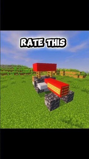 Minecraft Tractor Build That Looks 100% Real 😱🚜 #gaming