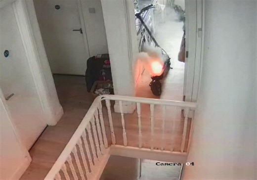 Brigade shares frightening footage of e-scooter battery explosion with #ChargeSafe plea