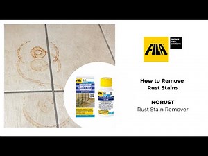 Remove rust stains from tile and stone: how to do it