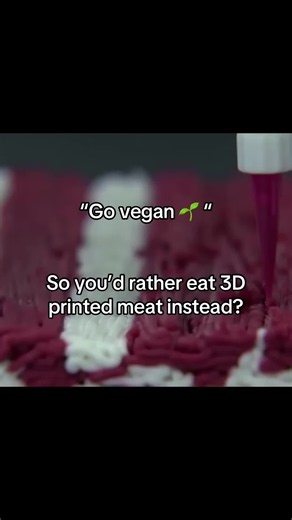 Absolutely disgusting #processedfood #foodtiktok #3dprinting #meat | vegan
