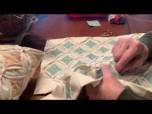 #252 Stephanie Shares Working on a Cathedral Window Pillow-a Refresher