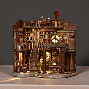 Dreamy Book Hall DIY Book Nook Kit With LED Lights, Miniature Library Rolife, 3D Wooden Puzzle Bookshelf Insert for Book Lovers - Etsy Canada